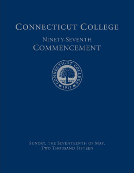 Commencement 2015 program cover