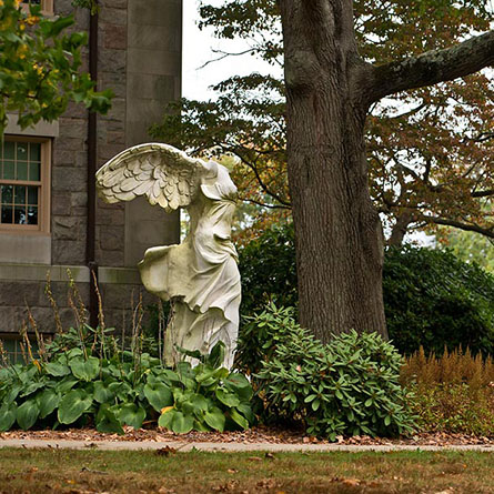 The Nike statute on campus.